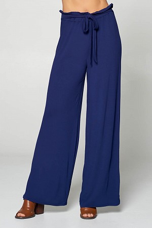Paper Bag Waist Palazzo Pants